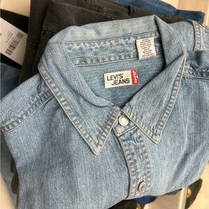 VINTAGE LEVIS Jean Button Down Top
